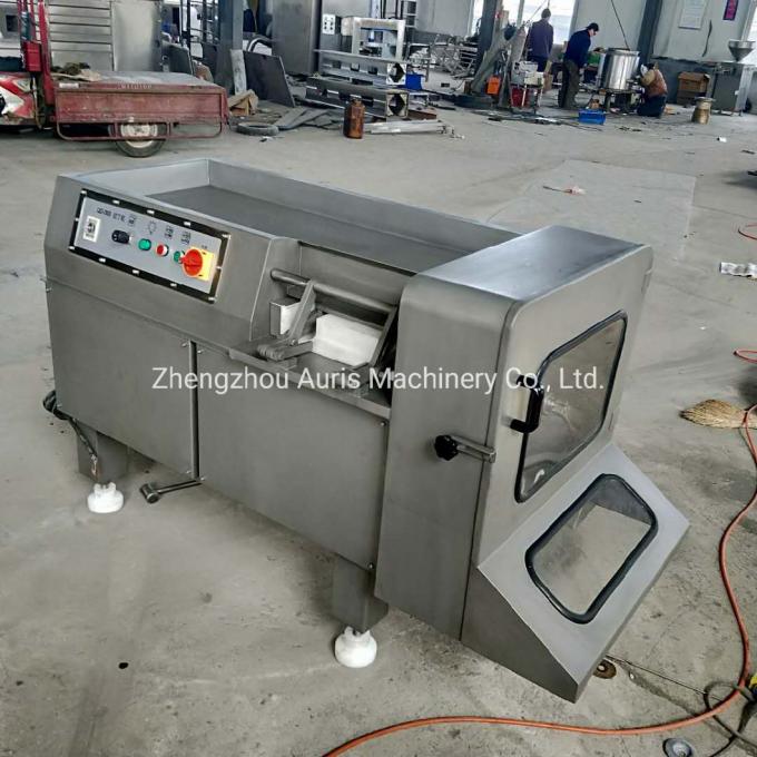 300-500kg/H κόπτης λαχανικών κρέατος πρόβειων κρεάτων βόειου κρέατος χοιρινού κρέατος που κόβει Slicer κρέατος φρέσκου κρέατος την παγωμένη τεμαχίζοντας μηχανή