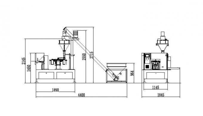Candy Bagging 2500ml Food Filling Machine Detergent Food Ζύγιση Μηχανή 4