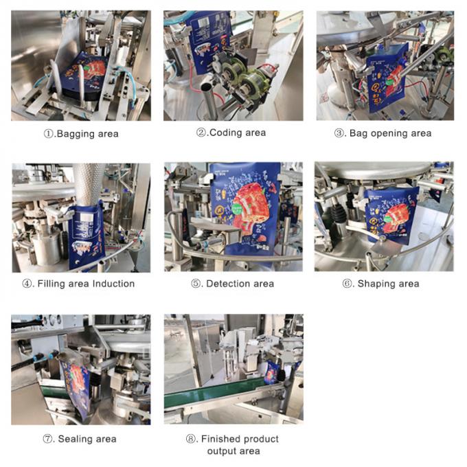 Candy Bagging 2500ml Food Filling Machine Detergent Food Ζύγιση Μηχανή 6