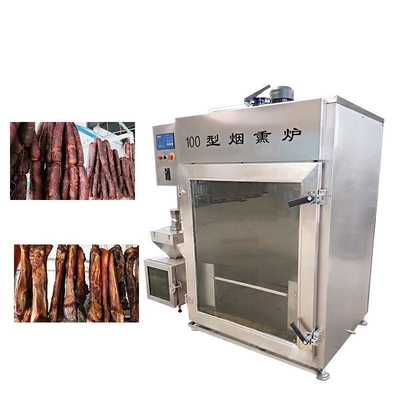 Trotter κρέατος καπνίζοντας μηχανών 100kg καπνίζοντας μηχανή ψαριών batch καυτή κρύα