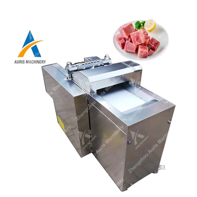 1.5kw παγωμένη Slicer κύβων κοτόπουλου μηχανών 300kg/H κρέατος χωρίζοντας σε τετράγωνα μηχανή