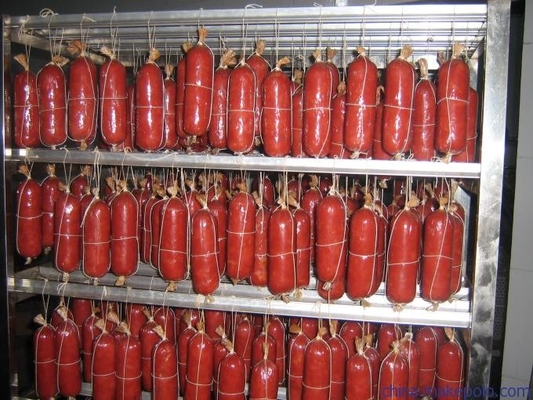 Smokehouse λουκάνικων μηχανών 100kg/H καπνιστών κρέατος 100kg Bacth φούρνος