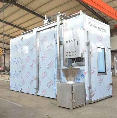 380v κρέατος καπνίζοντας μηχανών PLC 100kg φούρνος σπιτιών καπνού batch βιομηχανικός