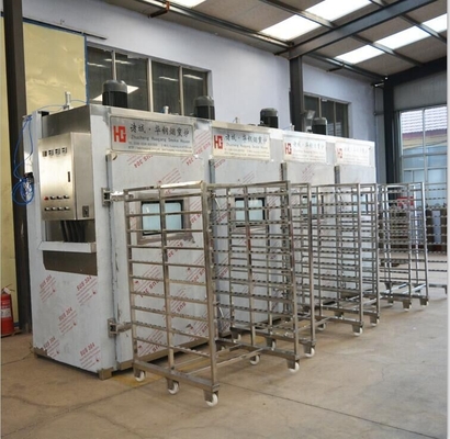 380v κρέατος καπνίζοντας μηχανών PLC 100kg φούρνος σπιτιών καπνού batch βιομηχανικός