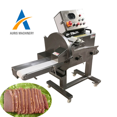 Μαγειρευμένο Jerky Slicer στηθών κοτόπουλου τεμαχίζοντας μηχανών κρέατος χωρίζοντας σε τετράγωνα 0,77 KW