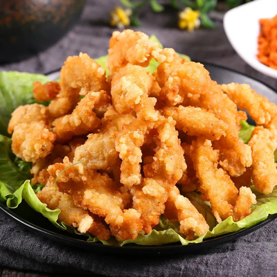 SUS304 Fryer μηχανή για τη μικρή τριζάτη συνεχή τηγανίζοντας γραμμή κρέατος τσιπ πατατών
