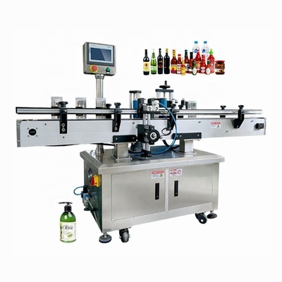 Αυτόματος Labeller αυτοκόλλητων ετικεττών υψηλής ταχύτητας γύρω από τη μηχανή μαρκαρίσματος μπουκαλιών γυαλιού για τη βιομηχανία τροφίμων