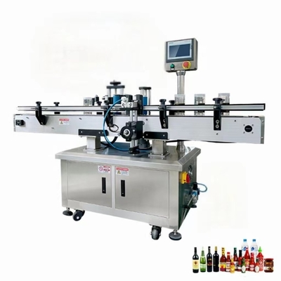 Αυτόματος Labeller αυτοκόλλητων ετικεττών υψηλής ταχύτητας γύρω από τη μηχανή μαρκαρίσματος μπουκαλιών γυαλιού για τη βιομηχανία τροφίμων